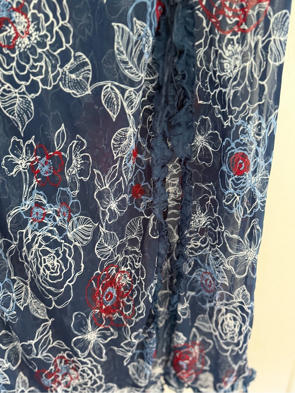 La Vie En Rose Maxi Length Sheer Slip - Picture 7 of 9